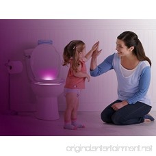 Illumibowl Germ Defense LED Toilet Night Light - Germ Fighting Bright Motion Sensor Light with Endless Color Combinations - Universal Toilet Fit - As Seen on Shark Tank - B00X8J07X0