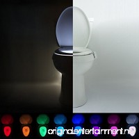 IllumiBowl Toilet Night Light - (As Seen On Shark Tank) Motion Activated  Multi-Color  Universal Fit - B01MRKMHBH