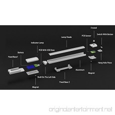 JforU Motion Sensor Light 25 LED Closet Lighting Detachable USB Rechargeable Night Lights Light Bar with Magnetic Strip for Cabinet Closet Wardrobe Kitchen Bedroom [Newest Design] - B071WPN42J
