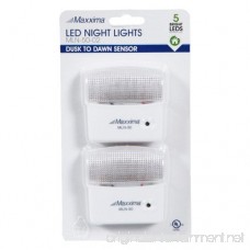 Maxxima MLN-50 5 LED Night Light With Dusk to Dawn Sensor 25 Lumens Plug In (Pack of 2) - B0030CDEEY