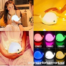 Mystery 4-Modes Children Night Light USB Rechargeable Dolphin Night Light With Warm White Strong White 5 Single Colors and 5-Color Breathing Modes Sensitive Tap Control for Baby Adults Bedroom - B06X42S39Z