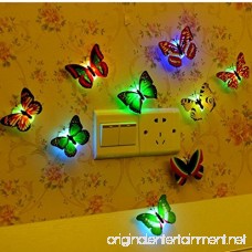 TAKSON LED Butterfly Decoration Light Butterfly sticker wall Light for Garden backyard Lawn Party Festive(12PCS) - B01JHUC25O