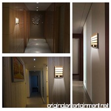 2-Pack Leadleds Luxury Aluminum Stick Anywhere Bright Motion Sensor LED Wall Sconce Night Light Battery Operated Auto On/Off for Hallway Closet Pathway Staircase Garden - B0722V82VY