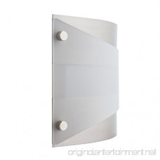 Acciaio Wall Sconce One-Light Lamp Brushed Nickel with White Diffuser - Linea di Liara LL-SC6-BN - B00IO2X0VC