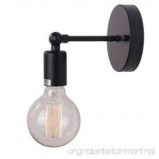 Anmytek Mini Wall Light Fixture Industrial Retro Rustic Loft Antique Wall Lamp Edison Vintage Pipe Wall Sconce Decorative Fixtures Lighting Luminaire (Bulbs not Included) - B06XJ6Z52Y