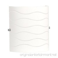 Avellina 1 Light Wall Sconce Lighting Fixture - Carved Opal Glass - Linea di Liara LL-WL828 - B00NC9OFM0