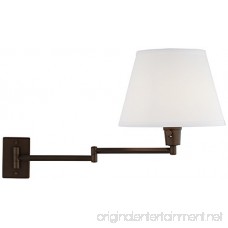 Clement Plug-In Swing Arm Wall Lamp Set of 2 in Bronze - B01I5YI1OO