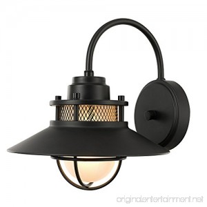Globe Electric 44233 Liam Outdoor Wall Sconce Black - B07CT9LR2X