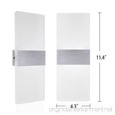 Kernorv LED Wall Sconces Light Modern and Fashion Cool White Modern Wall Sconce Decorative Lamps for Bedroom Living Room Balcony Porch Office and Hotel Hallway 11.4 x 4.3 (12W) - B07DDDR13V