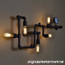 LightInTheBox Loft Industrial Wall Lamps Antique Edison Wall lights with Bulbs E26/E27 Vintage Pipe Wall Lamp for Living Room Lighting (Black) - B01N2OM1ZX