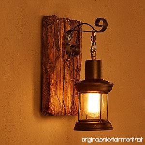 LightInTheBox Single Head Industrial Vintage Retro Wooden Metal Painting Color Wall lamp for the Home / Hotel / Corridor Decorate Wall Light 110V - B0716ZBPFW