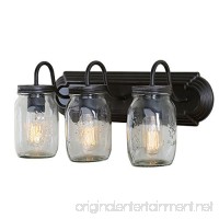 LNC Glass Jar Wall Sconces 3-Light Wall Lamp Sconces Vanity Lights - B01E5DNBRG