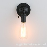 Permo Minimalist Single Socket 1- Light Wall Sconce Lighting with On/Off Switch (Black) - B06VT3TDRH