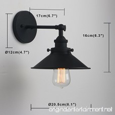 Phansthy Industrial Wall Sconce Light 7.87 inch Vintage Style 1-Light Sconce Light Shade - B0739Y2L63