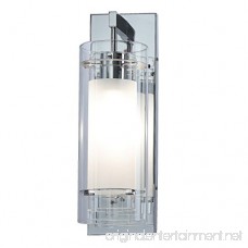Wall Sconce 1 Light Wall Mount Light with Clear and Frost Glass Contemporary Chrome Bathroom Vanity Wall Light XiNBEi-Lighting XB-W1159-CH - B07CJFLQ9H