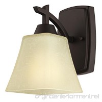 Westinghouse 6307300 Midori One-Light Indoor Wall Fixture  Oil Rubbed Bronze Finish with Amber Linen Glass - B01LSAMTWW