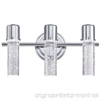 Westinghouse 6311900 Cava Three-Light LED Indoor Wall Fixture  Chrome Finish with Bubble Glass - B01LSAN3WM
