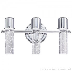 Westinghouse 6311900 Cava Three-Light LED Indoor Wall Fixture Chrome Finish with Bubble Glass - B01LSAN3WM