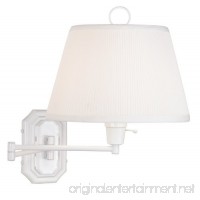 White Swing Arm Plug-in Wall Lamp by Barnes and Ivy - B000QSI5J4
