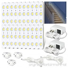 Amagle Motion Sensor Night Light 36.7ft DIY LED Stair Lights Strip with Automatic Shut Off Timer Dimmable 60Leds LED Module Light Kits for Staircase Stair Kitchen Bedroom Home Decor(Soft White 3000K) - B07F1D6G21