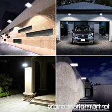 AMIR Solar Lights Outdoor Motion Sensor Wall Light Waterproof Wireless Garden Security Light Solar Gutter Lights with 4 Modes 300 Lumens Auto On/Off for Patio Garage Pack of 2 - B071G5Q43K