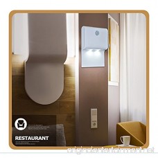 BrightOutlets Rectangle Battery Powered Motion Sensor LED Wall Light - No-Wire Installation (2 Pack) - B07CP143MY