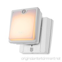 Dual Model Stick Anywhere LED Night Light with Smart Wireless Motion Sensor Battery-Powered with Automatic Shut Off Timer Sleep Friendly-Amber Color，white (Yellow) - B072JMDLH1