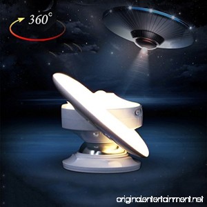 Finduat [30 LED] USB Rechargeable Motion Sensor Night Light UFO LED Infrared Human Body Induction Lamp 360 Degree Rotation Intelligent Creative Night Light Lamp Wall Lamp(Warm White) - B074N3VNCD