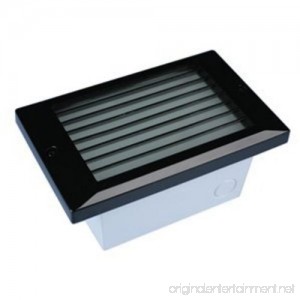 LST-L-WH-BK LED Step Star Louver Cover 5W 120V 3100K Dimmable Wall or Ceiling Mount Recessed Light Black Finish with Frosted Lens - B00IAGRL9E