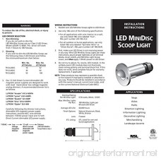 MiniDisc Scoop LED Step Light Aluminum Finish Amber LED's - B00M36TGZO