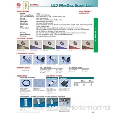 MiniDisc Scoop LED Step Light Bronze Finish Cool White LED's - B00M36CWCS