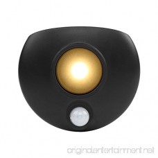 Motion Sensor Night Light Amber Recharger Light for Bedroom Bathroom Kitchen Hallway Stairs Closet and Toilet 60 Lumens(Black) - B077DKWQL5