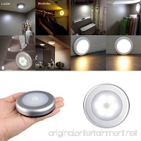 Simply Silver - - 3x Motion Sensor Activated Night Light Cordless LED Hallway Stairs Closet Lights - B079DXPSDG