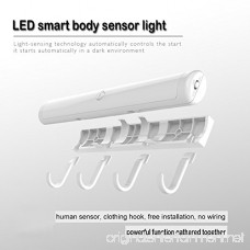 TOOGOO PIR Motion Sensor Closet Light With Heavy Duty Hook - Magnetic Suction Lamp For Human Body Sensor Light/Cabinet Lights/Night Lights and More (White USB) - B079QJ4VF5