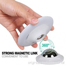 UFO Motion Sensor LED Night Light 360 Degree Rotating Wall Lamp - B079ZXSLKQ