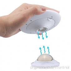 UFO Motion Sensor LED Night Light 360 Degree Rotating Wall Lamp - B079ZXSLKQ