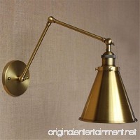 BMEI E27 loft Iron brass Vintage Wall Lamp Simple style wall lamps For Cafe Room Retro Luxury Wall Sconce Rotate Wall Light - B076BK3PCL