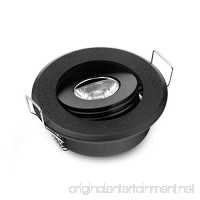 Pack of 10 Mini 3W LED Spot Light Black Recessed Led Ceiling Light for Home Cabinet - B01N5KBV04