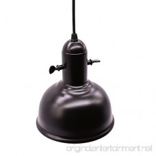 Vintage Matte Black Spotlight Motent Industrial Adjustable Metal Dome Shaped Ceiling Hanging Lamp Flush Mounted 7 Dia Retro Round Track Lighting Fixture for Living Room Corridor Cabinet - 3-Light - B07BHN7BTJ