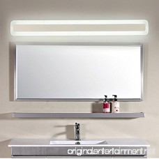 XiYunHan Front mirror lights Mirror front light led waterproof anti-fog bathroom bathroom mirror wall lamp European simple button led light rectangular (Color : Three-color dimming Style : 80CM-32W) - B07F64RHBK