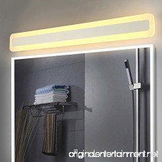XiYunHan Front mirror lights Mirror front light led waterproof anti-fog bathroom bathroom mirror wall lamp European simple button led light rectangular (Color : Three-color dimming Style : 80CM-32W) - B07F64RHBK