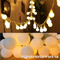 16 Feet 50 LED Globe Fairy Lights  Battery Operated Globe String Lights Starry Lights for Home Party Birthday Garden Festival Wedding Xmas Indoor Outdoor Use by FANSIR(Warm White) - B074J5PMGB