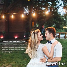 2 Pack Outdoor String Lights Commercial Great Weatherproof Strand - Dimmable Edison Vintage Bulbs 15 Hanging Sockets UL Listed Heavy-Duty Decorative Patio Café lights for Bistro Garden Wedding Malls - B07CLHWBBB
