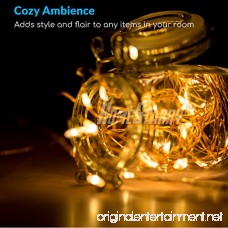 2 Set Fairy Lights 8 Modes String Lights Battery Operated Twinkling 50 LEDs Fairy String Lights 16.4FT Copper Wire Firefly Lights Remote Control for Bedroom Wedding Festival Decor(Warm White) - B076PZCTK6