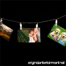 20 LED Photo Clips String Lights Christmas Lights Starry light Wall Decoration Light for Hanging Photos Paintings Pictures Card and Memos 16.4 feet Battery Powered Warm White - B01MCZDSKE