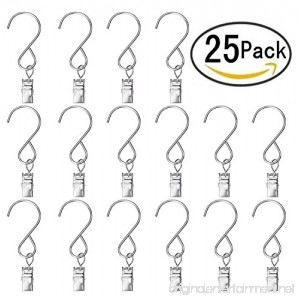 25PC Hanger Hanging Clamp Hooks Hanger Clips for Party String Lights - B073ZY6Q4S