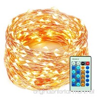 99 Feet 300 LEDs Copper Wire String Lights Dimmable with Remote Control  Decobree Christmas Lights with UL Listed for Party Wedding Bedroom Christmas Tree  Warm White - B073Z6NTGL