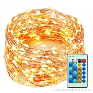 99 Feet 300 LEDs Copper Wire String Lights Dimmable with Remote Control Decobree Christmas Lights with UL Listed for Party Wedding Bedroom Christmas Tree Warm White - B073Z6NTGL