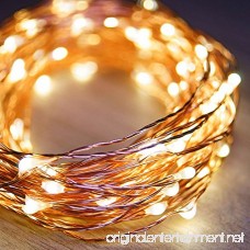 ATTAV USB LED Fairy Lights 33 Ft 100 LEDs Starry String Lights Waterproof Copper Wire Lights for Bedroom Christmas Party Camping Wedding Dancing Patio (Warm White) - B01L259Z8E