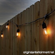 Brightech Ambience Pro LED Waterproof Outdoor String Lights- Heavy Duty Weatherproof Hanging Patio Lights 1W Edison Bulbs- Commercial Grade Cafe/Bistro/Market Lighting for Decking- Gen 2 - B075DV2L3L